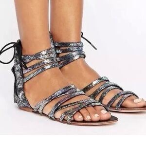 Free People 6.5 sandals Juliette gladiator